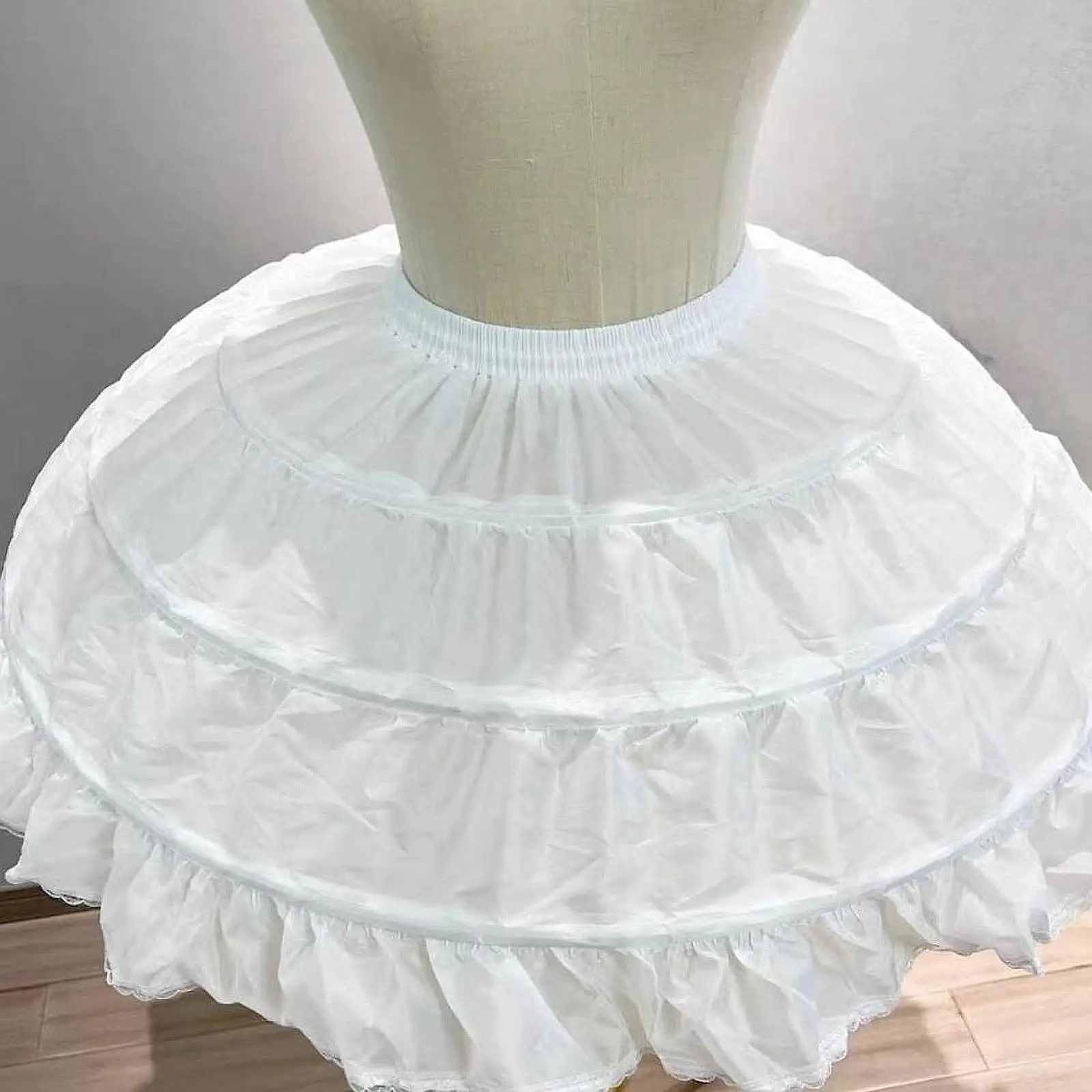 Hoops Petticoat Tulle Petticoat Dress Bustle Versatile Half Slip for Prom Cosplay Party Wedding Stage Performance Role Playing