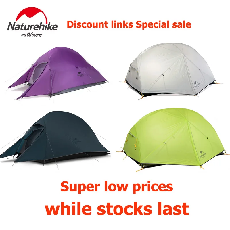 Naturehike Cloud Up 2 Tent Ultralight Camping Tent Double Layer Waterproof Outdoor Hiking Backpacking With Free Mat camping tent,portable tent
