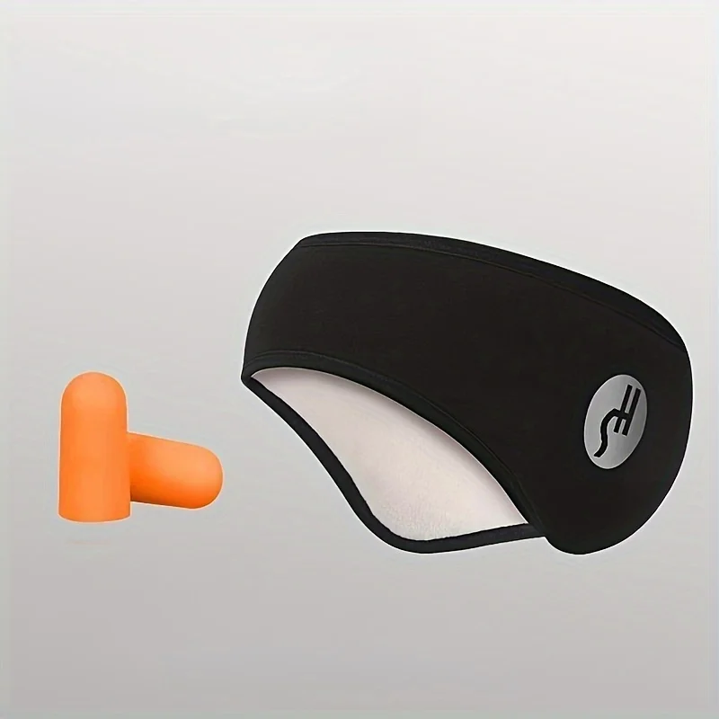 Plush Earmuff Sleep Mask with Soundproof Earplugs