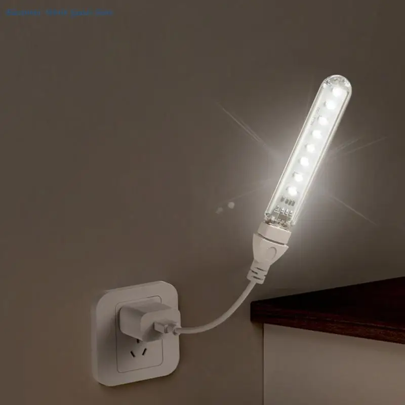 A3PD 밝은 5V USB 야간 조명 8 개의 흰색 LED 낚시 매니아에게 적합 기숙사 침대 옆 조명