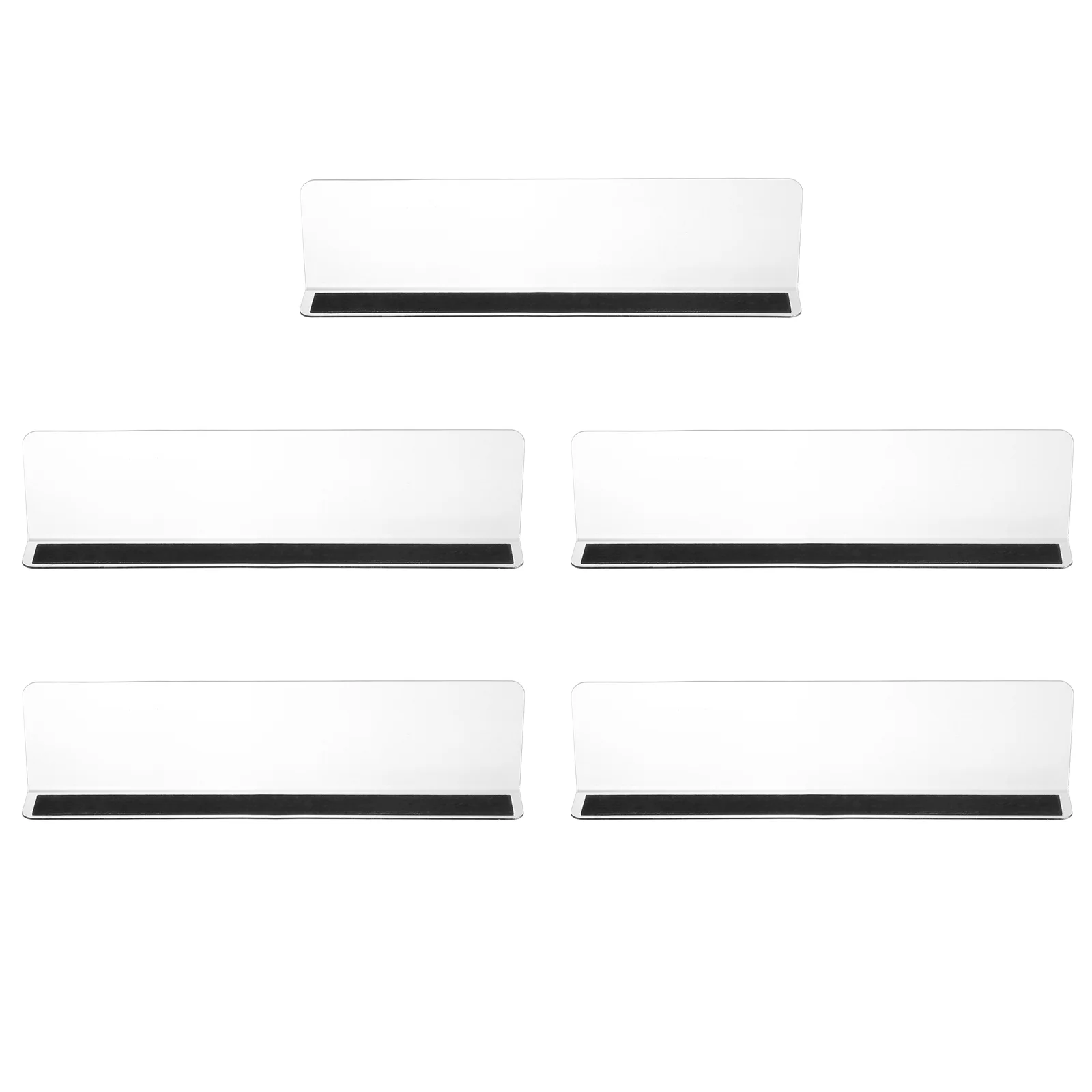 

5Pcs Plastic Shelf Divider Store Goods Separator Magnetic Side Divider Clapboard