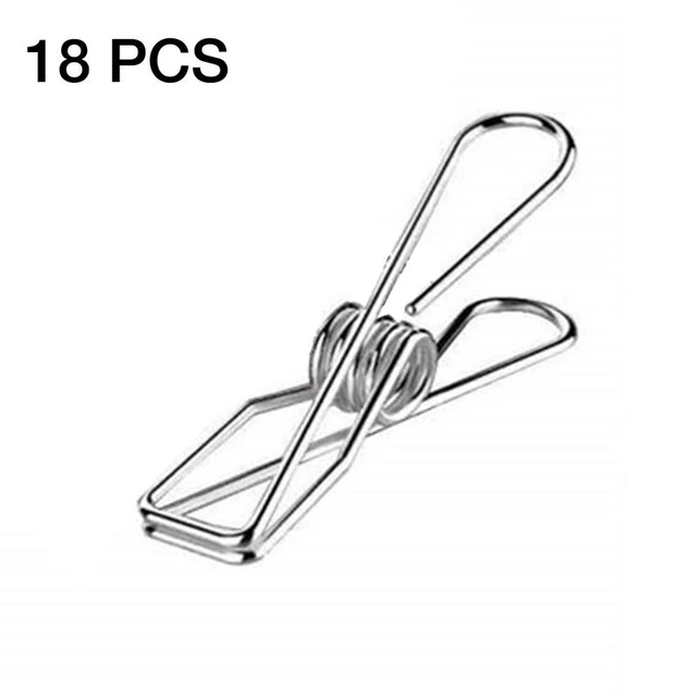 18/42/77pcs Clothes Pegs Stainless Steel Clothespins Drying Towels Socks  Clothing Clamp Bedspread Hanger Clip Laundry Cloth Pins - Clothes Pegs -  AliExpress