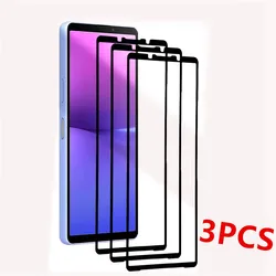 Premium 3 - Pack Tempered Glass Screen Protector - Front Protection Film 9H Hardness - Xperia 10 III