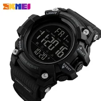 SKMEI 1384 Soft Clock For Male reloj hombre with Shockproof 2 Time  Sport Watch Stopwatch Count Down Mens Digital Watches 1