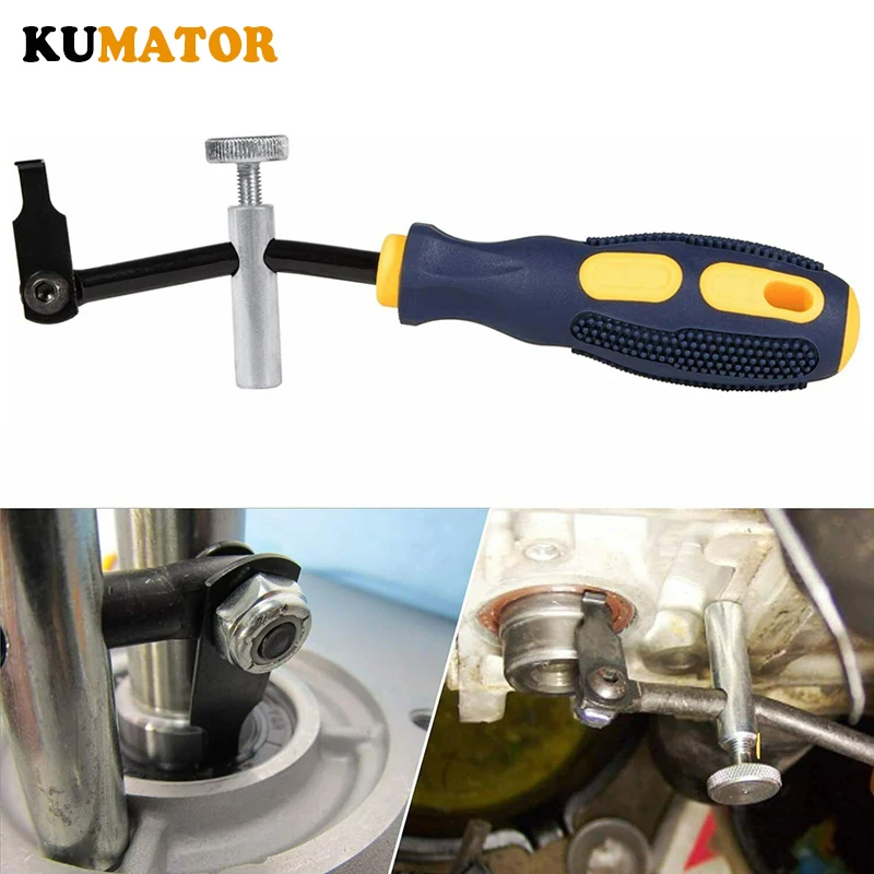 

KUMATOR 58430 Shaft Seal Puller Type With Spare Hook Crankshaft Camshaft Remover Automotive Tool
