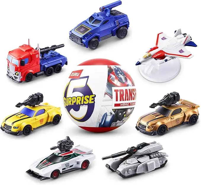 MiraBall Transformers, Sorpresa 3 En 1, 1 Paquete, Caja Ciega De Juguetes Para Niños, Personajes Coleccionables De Programas De Televisión, Bola De Metal, Felpa, Pegatinas, Cinta Blanca