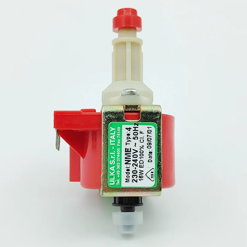 이탈리아 ULKA NME4 AC 220V 230V 16W 미니 전자기 펌프 커피 기계 워터 펌프 플런저 펌프 고압 흐름 50 cc/min