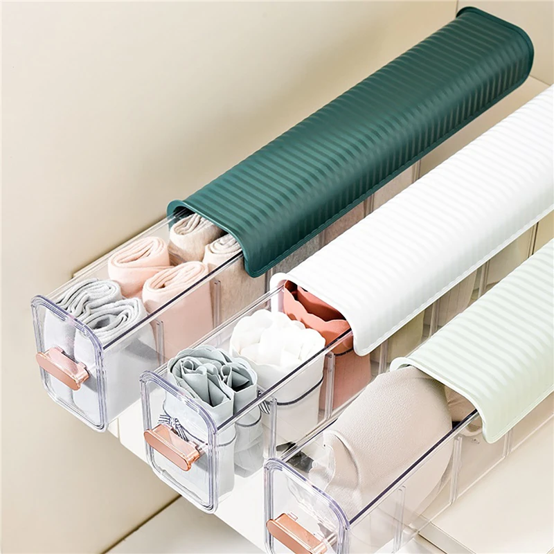 

Underwear Storage Box Wall-Mounted Socks Underwear Drawer Bra Transparent Storage Compartment Wardrobe Storage Box