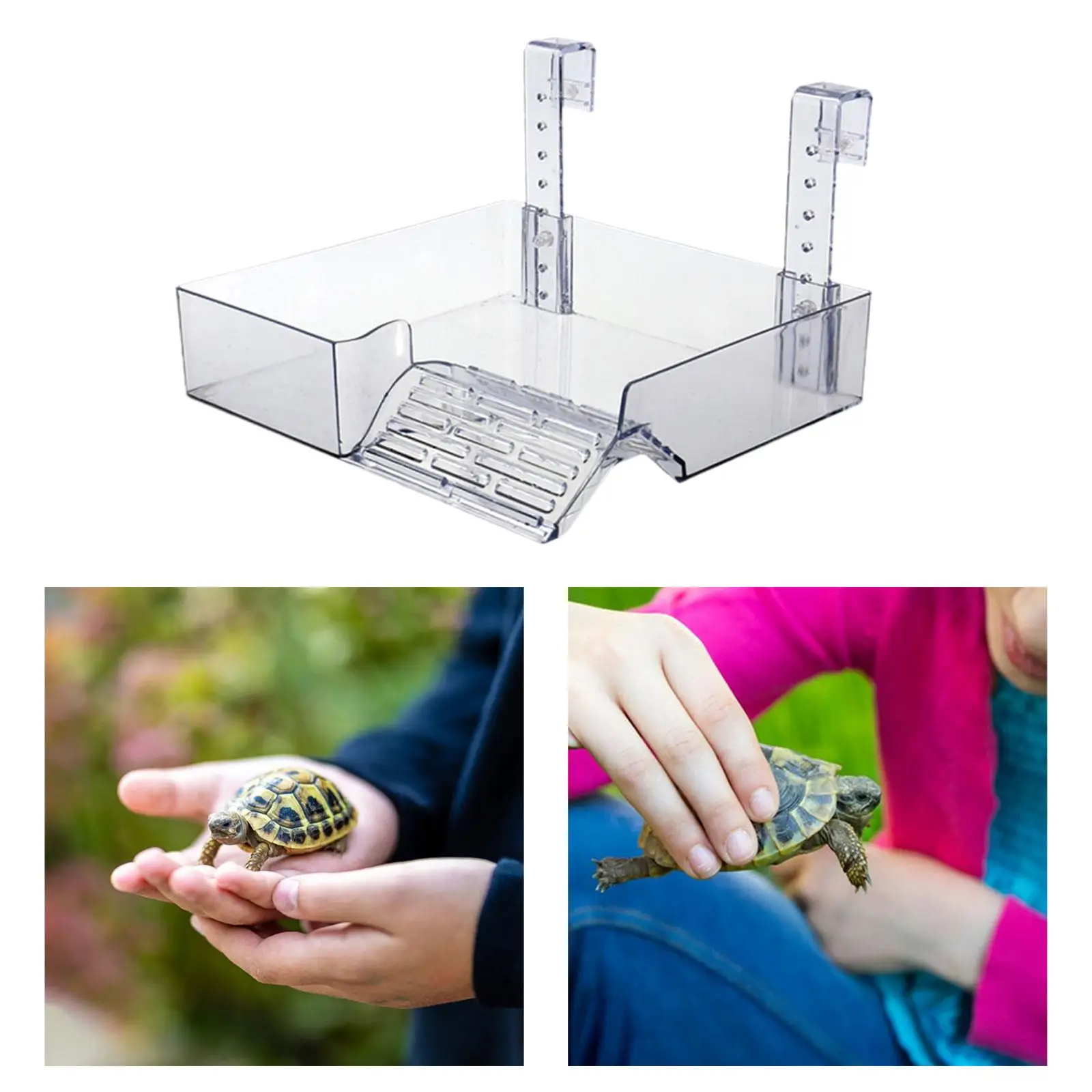 Hanging Turtle Basking Platform Resting Terrace Transparent Tortoise Ramp