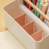 Portable Desktop Pen Holder Large Capacity Cute Marker Pen Stationery Storage Box Creative Pencil Holder Desktop Organizer 5