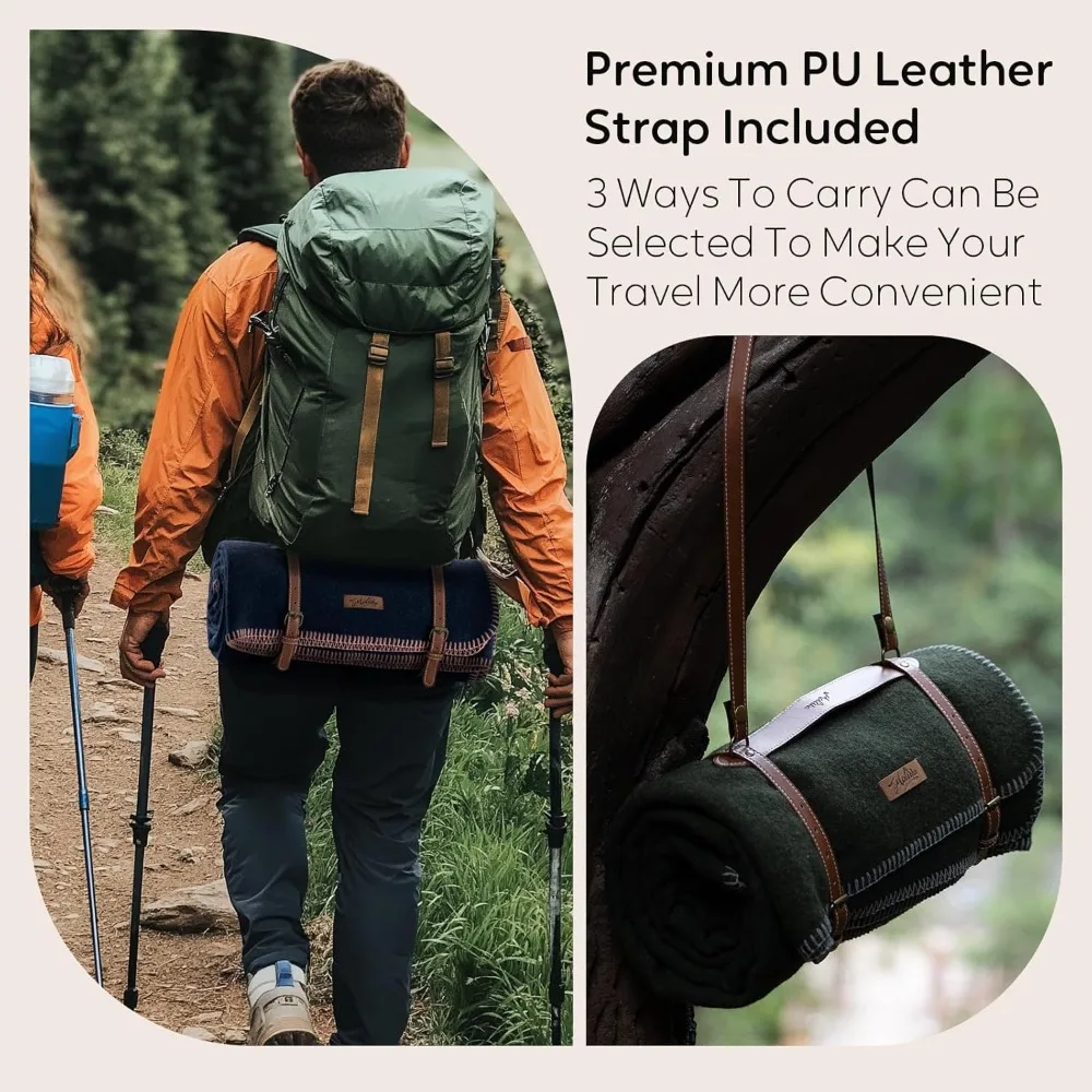 Heavy Wool Camping Blanket 4