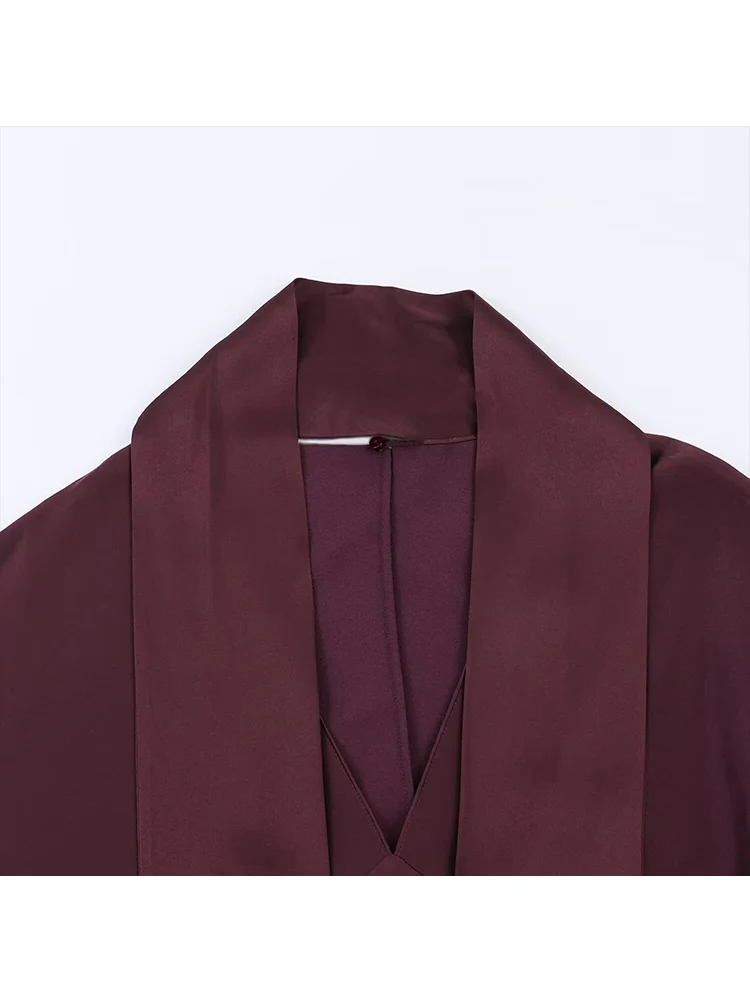 New Women Scarf Solid Elegant Dresses Spring V Neck Long Sleeve Fashion Sexy Club Long Dress Chic Slim Fit Female Clothing