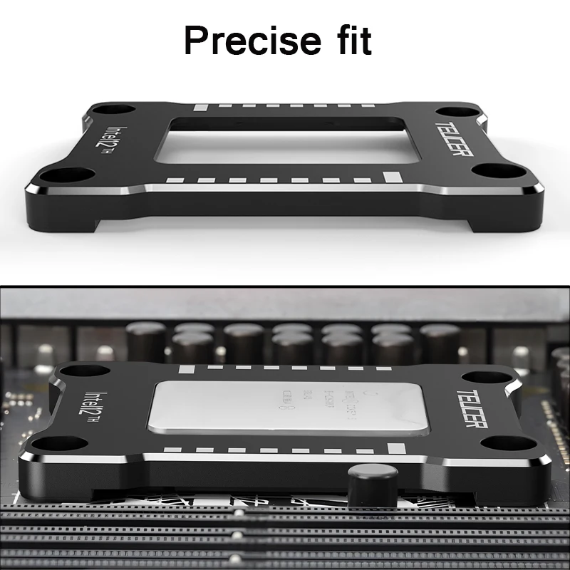 TEUCER 알루미늄 합금 프레임 CPU 굽힘 교정 고정 버클 LGA1700 Intel12th 13th LGA1700 버클용 백플레인 브래킷