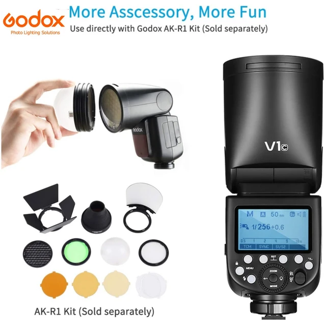 Godox V1 Flash V1S/V1N/V1C TTL Li-ion Round Head Camera Speedlight Flash  For Sony/Nikon/Canon/Fujifilm/Olympus/Pentax/Panasonic - AliExpress