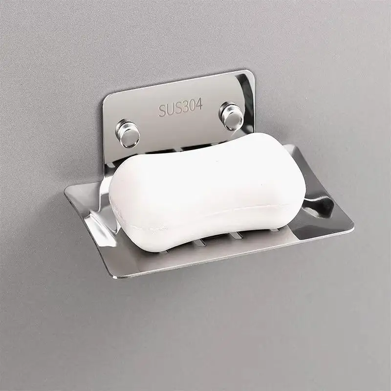 New Soap Dish Tray Soap Holder Dish for Holding Soaps Wall-mounted Drain Soap Household Bathroom Portable Soaps Dishes