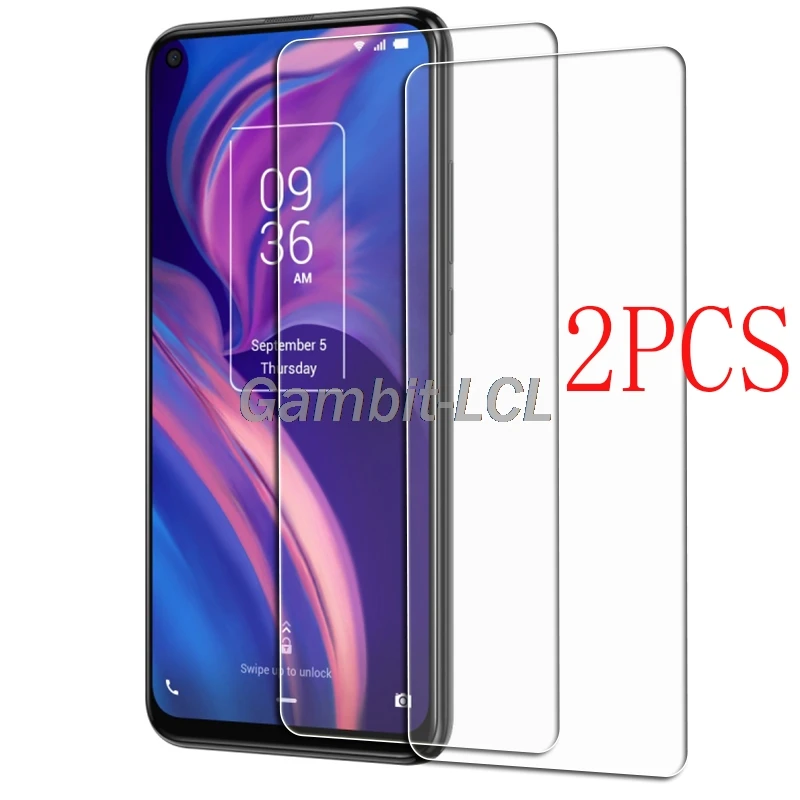 Para TCL 10L 10 5G 6,53 "protector de vidrio templado para TCL PLEX T780H (HST780-3ALCEU1) Protector de pantalla película de cubierta de teléfono