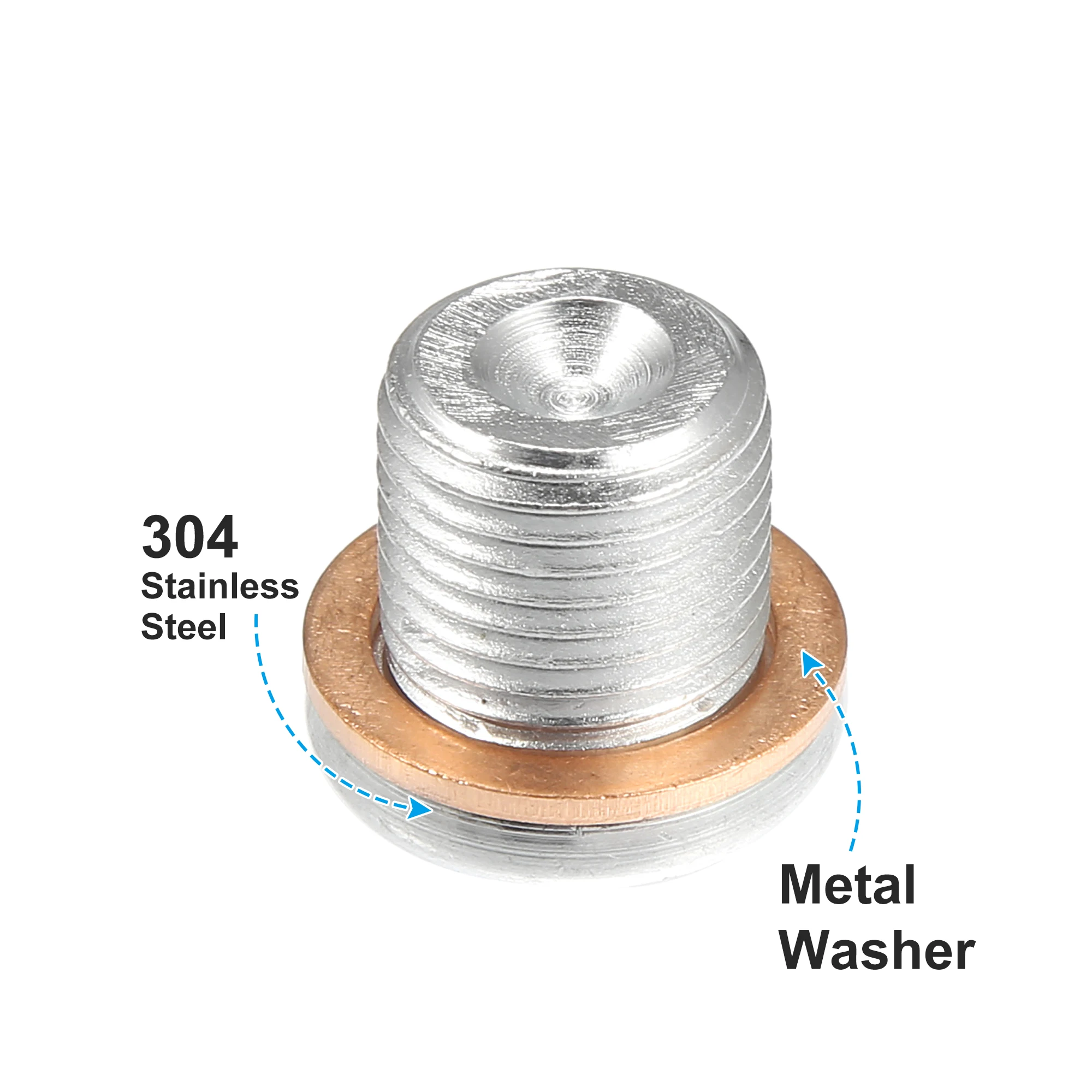 M16x1.5 Steel Engine Oil Drain Plug Screw with Gasket for Nissan Platina Qashqai MK2 Terrano MK3