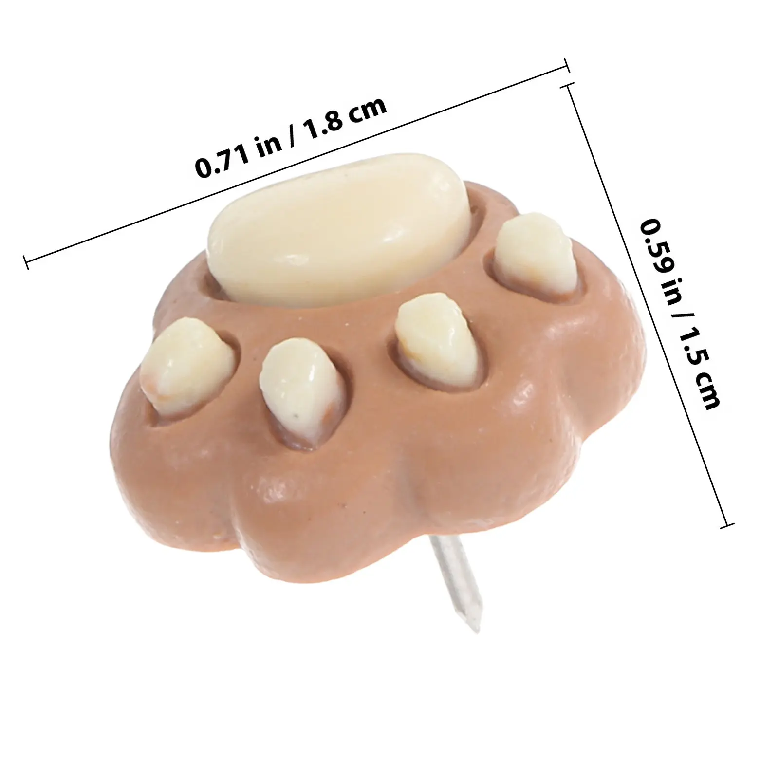 30Pcs 개 발톱 모양 푸시핀 귀여운 동물 모양 핀 장 코르크보드 핀 게시판 사무용품 책상 액세서리