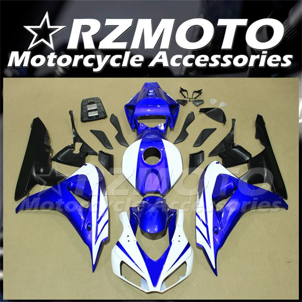

4Gifts Injection Mold New ABS Motorcycle Fairings Kit Fit For HONDA CBR1000RR 2006 2007 06 07 Bodywork Set Blue White
