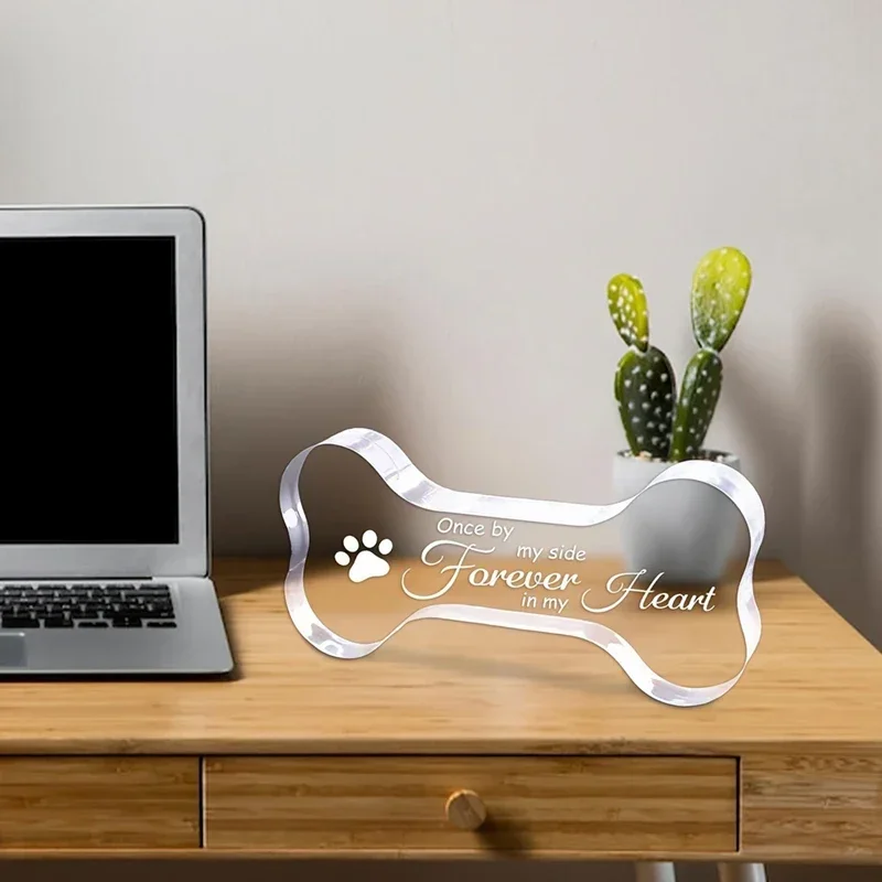 Acrylic Pet Dog Memorial Plaque Pet Memorial Gifts Dog Keepsakes Decorative Gifts People Lost Dogs Home Decor dog memorial statue pet memorial stones