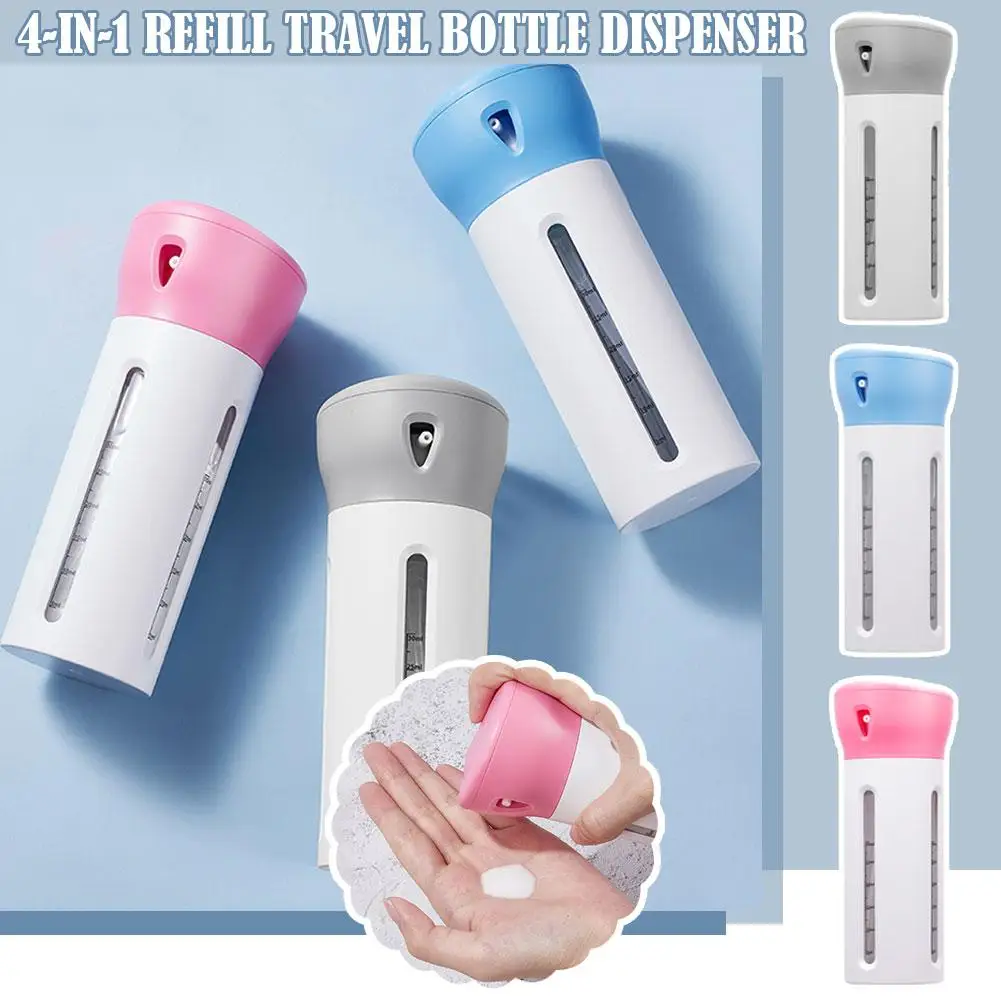 

40ml 4 In 1 Portable Travel Liquid Dispenser Bottle Empty Bottles Shampoo Lotion Perfume Sub-bottle Container Conditioner P J2C4