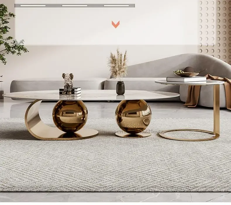 Alba Scultura designer irregular white marble coffee table - angle 1