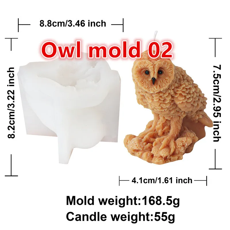 Silicona Moldes Zayookey 2 Moldes De Resina De Oso De Silicona 3D Para Velas De Animales, Molde De Fundición De Resina Epoxi Para Bricolaje, Llavero, Jabón Perfumado, Decoración Del Hogar (molde Transparente