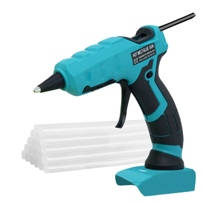 50W Cordless Electric Glue Gun For Makita / Bosch / Dewalt Battery DIY Hot Melt Welding Air Gun 30pcs 7mm Glue Sticks hot melt glue gun hot glue gun cordless glue gun