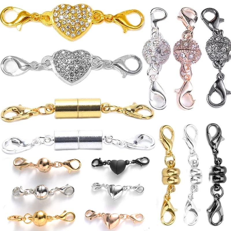 Chiusura Magnetica A Cuore Per Gioielli - 2 Pezzi In Argento Sterling 925 - Foto 11