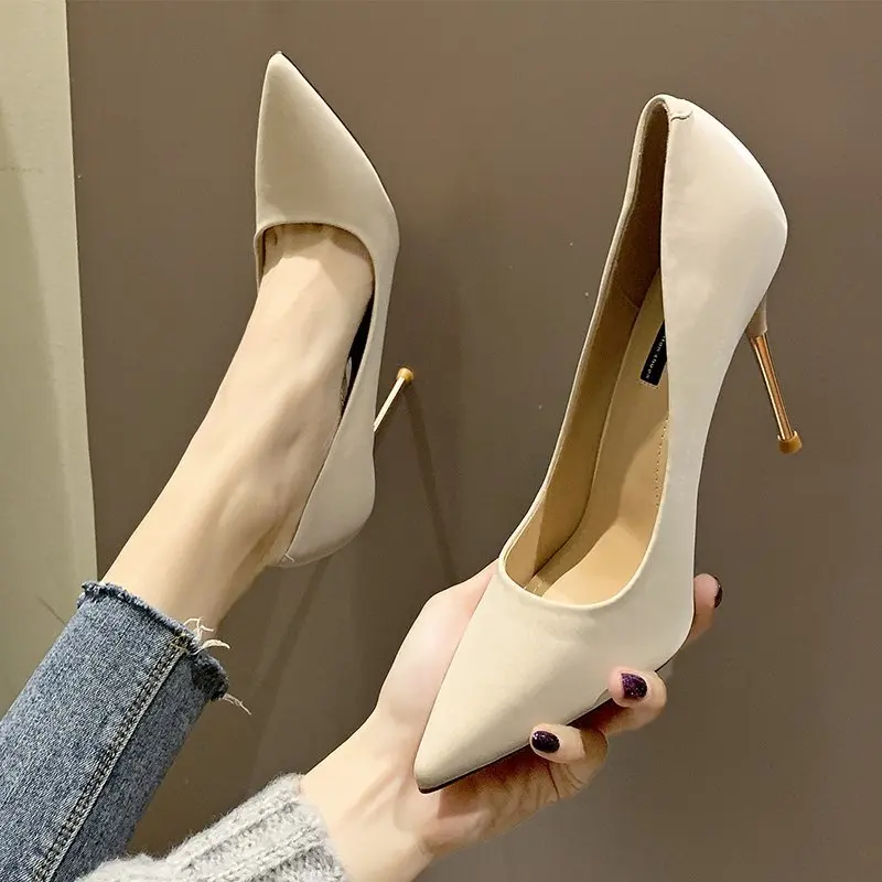 

Женские туфли с острым носком, туфли на тонком каблуке, туфли для банкета, лето 2024