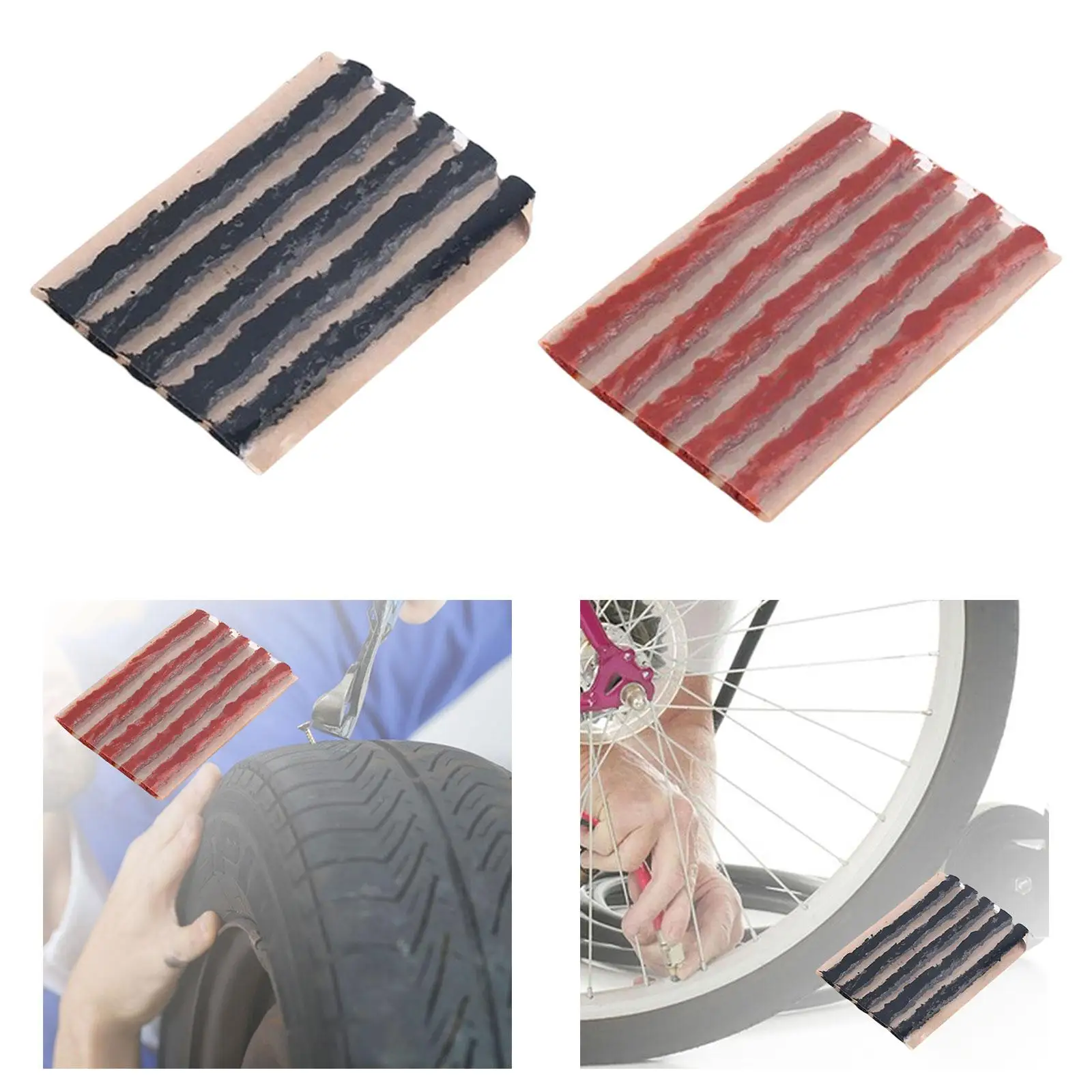 

5Pcs Car Tire Repair Strips Long Rubber Strips for Motorbike Tire Repair Tools