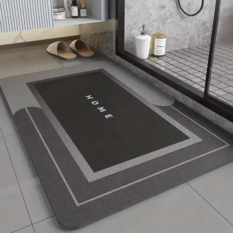 Floor mat 1pc 40*60cm super absorbent for bathroom non slip fast drying soft carpet shower tub outdoor doormat