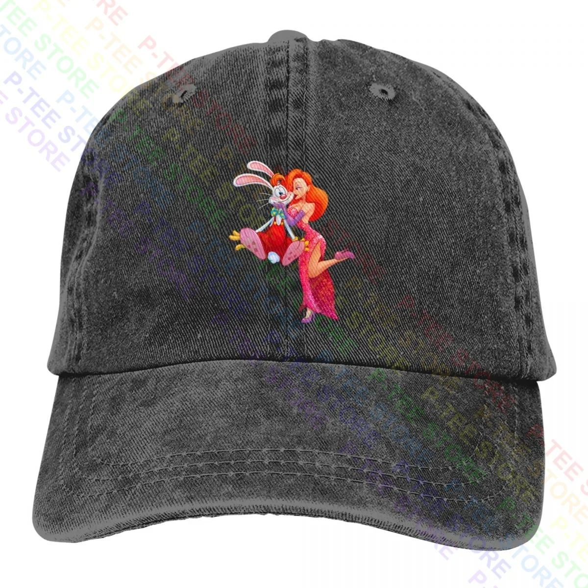 Jessica Rabbit And Roger Rabbit Who Incorniciato Roger Rabbit Washed Denim Berretto Da Baseball Trucker Cappelli Copricapo