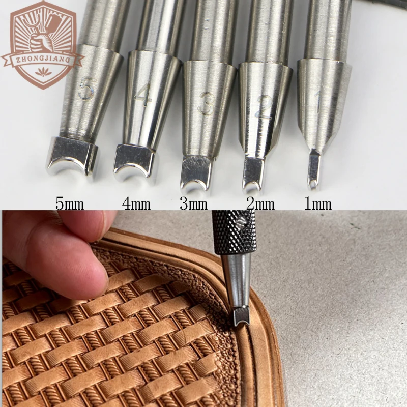 Carving Tool Leather Cutting Tools Leather Tool Leather Craft tools Edge Beader And Double Line for Carving Swivel Knives