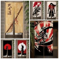 Japanese Bushido Spirit Door Curtain Sun Samurai Kitchen Bedroom Izakaya Doorway Door Curatin Partition Half Curtain Home Decor 1