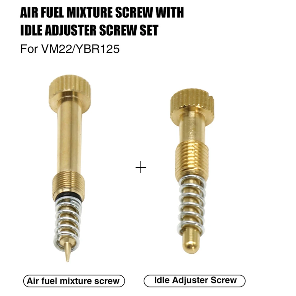 Carburetor Air Fuel Mixture Screw + Idle Speed Adjustment Screw For