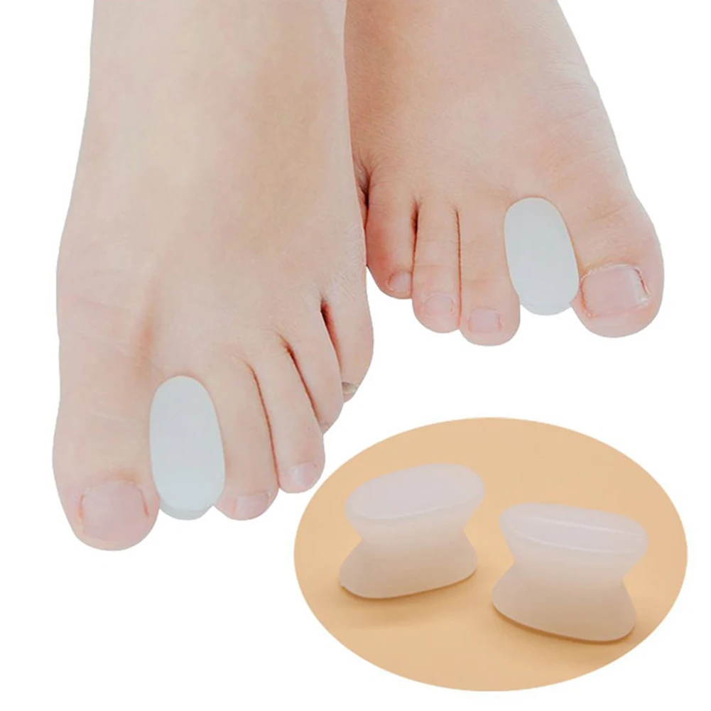 Gel Toe Separator Foot Care Tool Silicone Big Toe Bunion Straightener Valgus Hallux Bunion Protector Corrector Alignment 1/5Pair