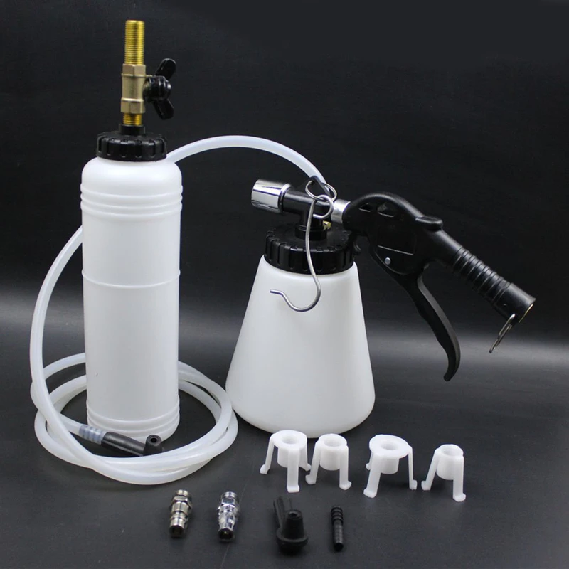 Brake Bleeder Kit Brake Fluid Bleeder 1L 0.75L Capacity Car Brake Bleeder Pumping Fluid Pump Kit Oil Change Purge Tank Tubes