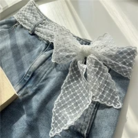 Ceinture en dentelle douce pour femmes, nœud papillon élastique, style bohème, chaîne de pull, joint de taille, accessoires de décoration pour le corps 1