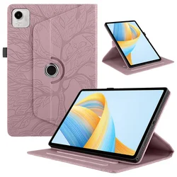Versatile Tree Embossed Protective Cover for Honor Pad X9 Pro (Rose gold)