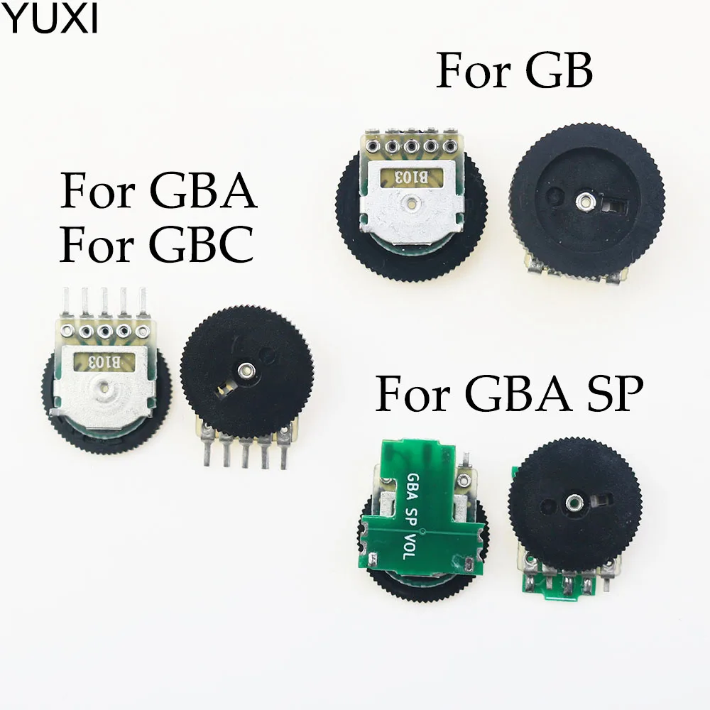 

YUXI 10pcs Replacement For GB GBC GBA SP Motherboard Volume Switch Potentiometer Parts for Gameboy GB GBC GBA SP VOL