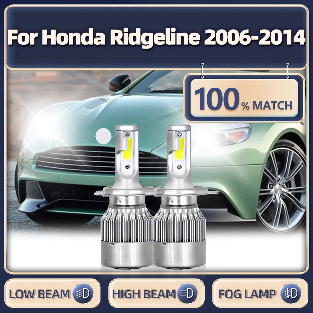 

120W 20000LM LED Headlight Bulbs H4 Canbus Car Lights 12V 6000K For Honda Ridgeline 2006 2007 2008 2009 2010 2011 2012 2013 2014