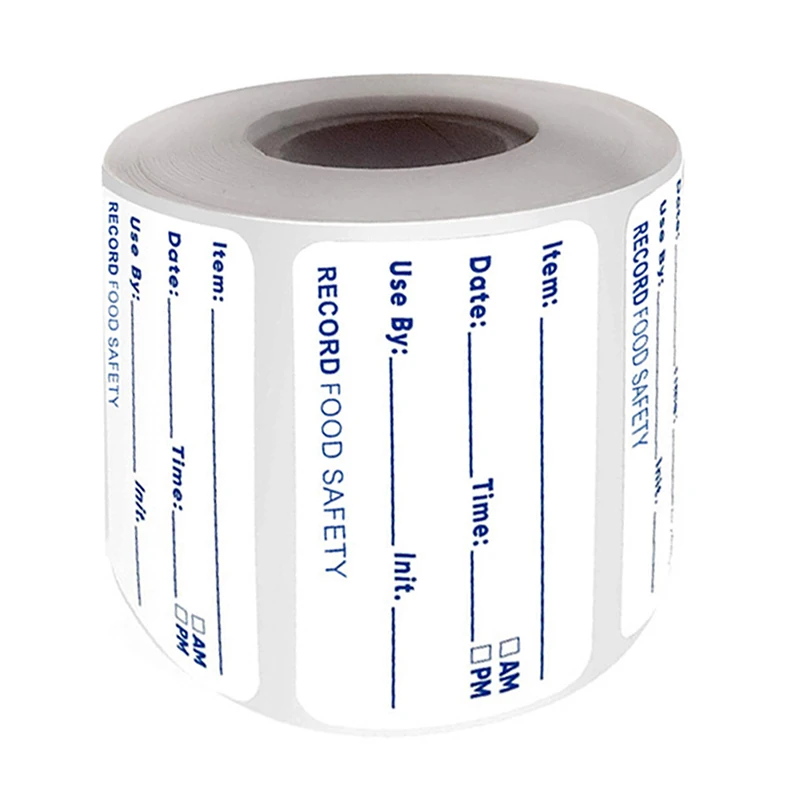 500pcs/roll Kitchen Sticker Refrigerator Freezer Food Storage Date Content Label