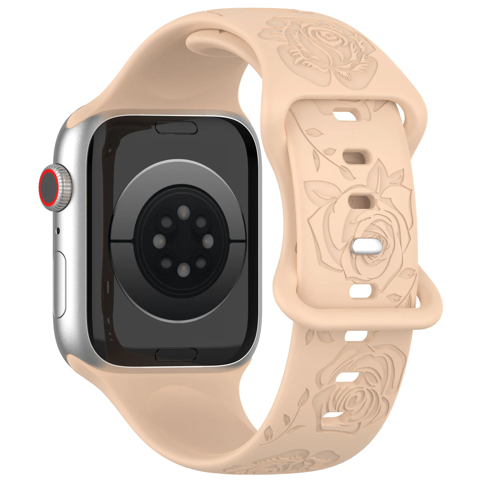 Vibrant Pattern Silicone Strap for Apple Watch - Adjustable Bracelet Band