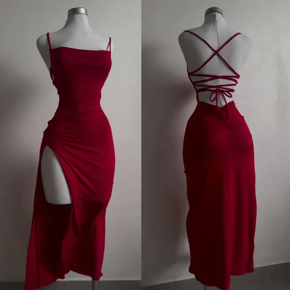 Summer Spice Girl Halter Strap Hip Dress