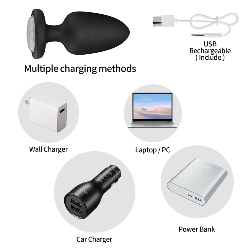 Wireless Remote Led Light Anal Vibrator Sex Toy For Men Women Anal Plug Male Prostate Massage Vagina Vibrator Anus Butt Plug 18 4