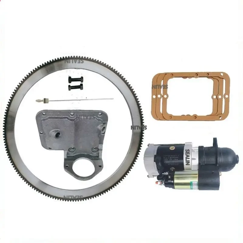 

Martian Electric start kit For 195 1100 1105 1110 1115 Diesel engine 12-18hp and more with Gear ring starter bracket