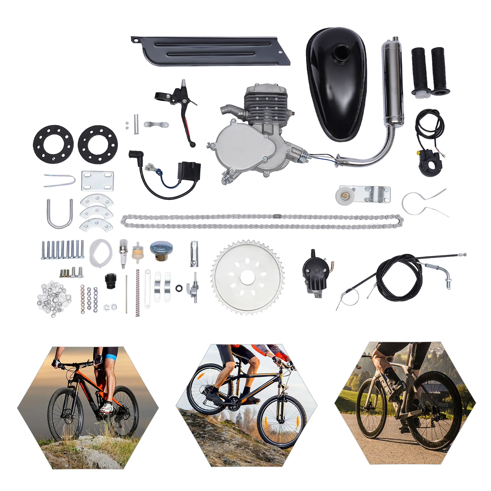 Stroke Bicycle Cheapest Bicycle Engine Kit 80CC Bicycle Engine Kit