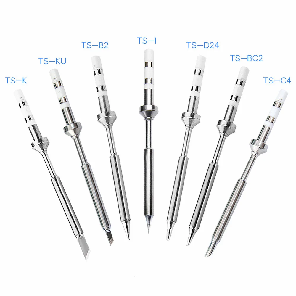 

Original Replacement Solder Tip For TS100 Smart Digital LCD Electric Soldering Iron TS-B2 TS-BC2 TS-C4 TS-KU TS-I 7 types Tips