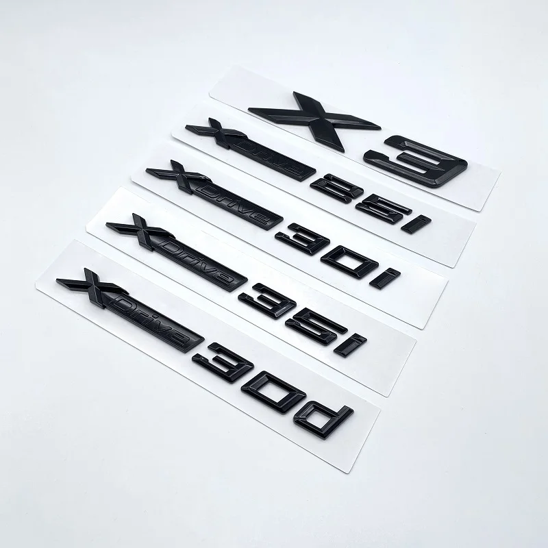 

Глянцевый черный новый SDrive20i XDrive20i XDrive28i XDrive30i XDrive35i XDrive20d XDrive30d эмблема крыла значок для BMW X3 наклейка на багажник автомобиля